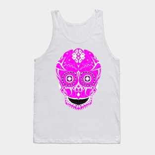 pink skull ecopop in floral candy catrina art Tank Top